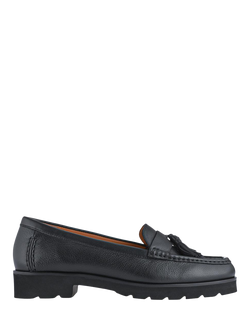 Jones Bootmaker Geranium2 Patent Leather Loafers, Black, Black