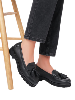 Jones Bootmaker Geranium2 Patent Leather Loafers, Black - view 2, Black