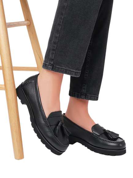 Jones Bootmaker Geranium2 Patent Leather Loafers, Black - view 2, Black