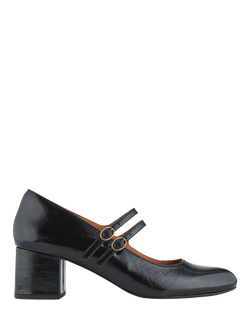 Jones Bootmaker Xanthi Wide Fit Patent Leather Heeled Mary Janes, Black, Black