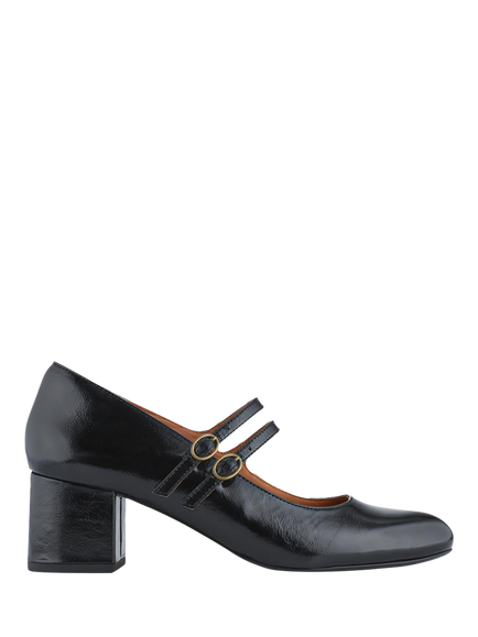 Jones Bootmaker Xanthi Wide Fit Patent Leather Heeled Mary Janes, Black, Black