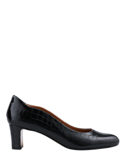 Jones Bootmaker Zoey Leather Court Shoes, Black