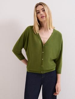Phase Eight Cristine V-Neck Cardigan, Green, Green