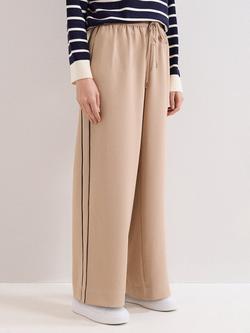 Phase Eight Petite Skye Side Stripe Trousers, Camel, Camel