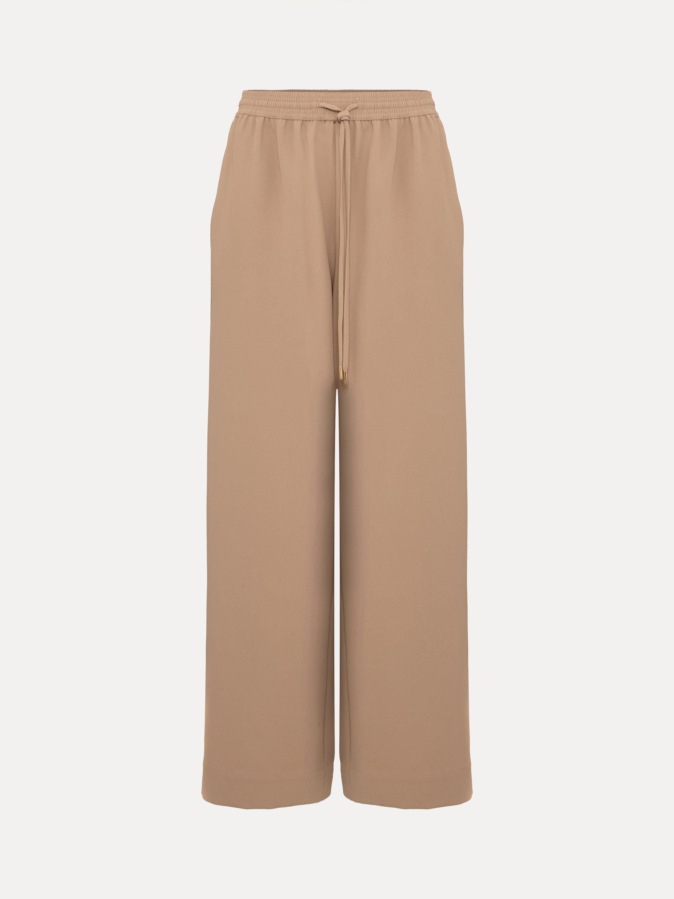 Product image 5 of 7, which shows Phase Eight Petite Skye Side Stripe Trousers, Camel, 10