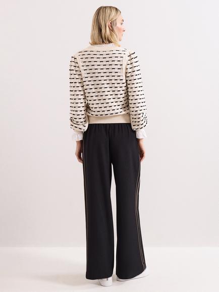 Phase Eight Skye Side Stripe Trousers - view 2, Black