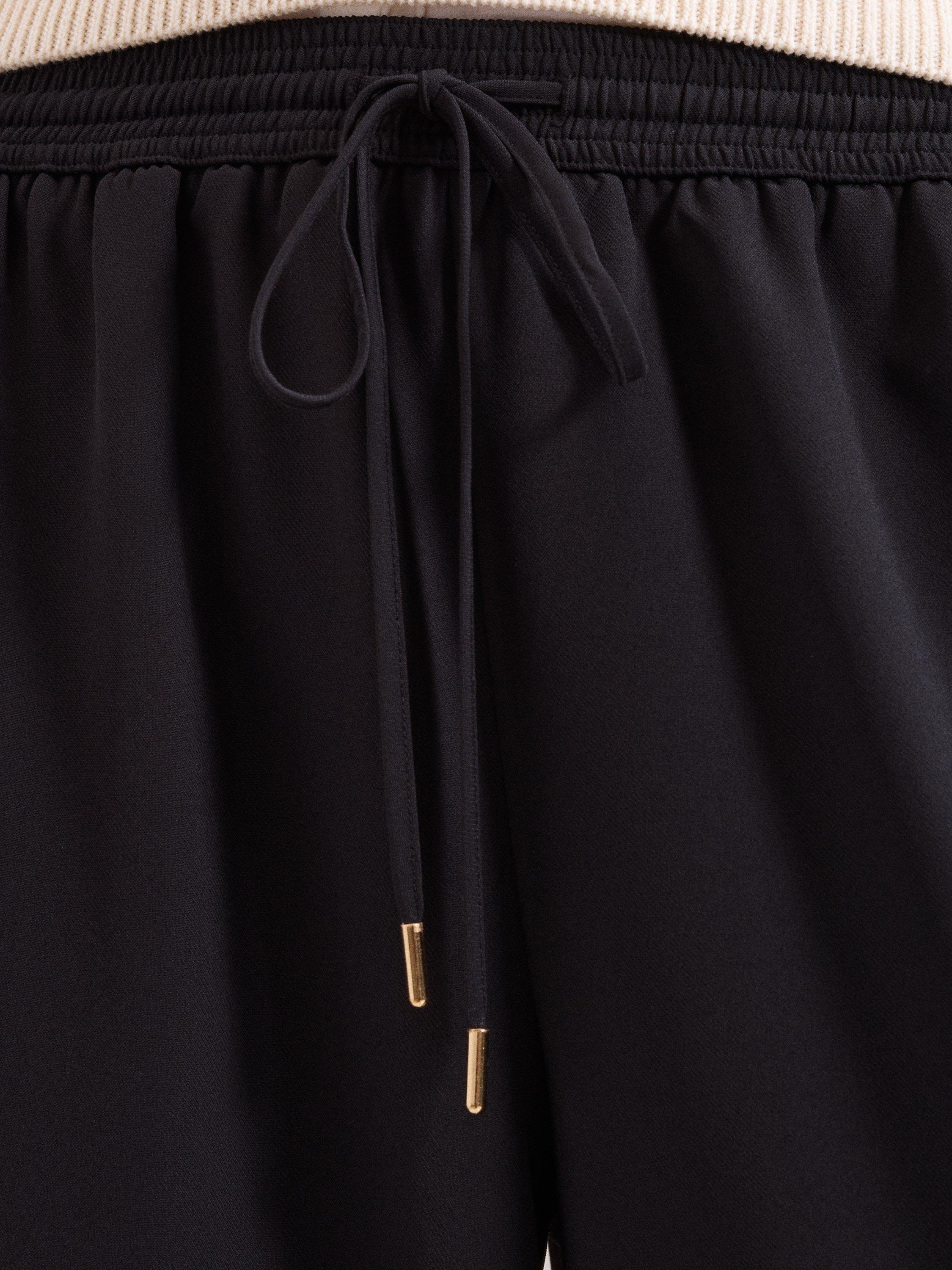 Product image 8 of 9, which shows Phase Eight Skye Side Stripe Trousers, Black, 10