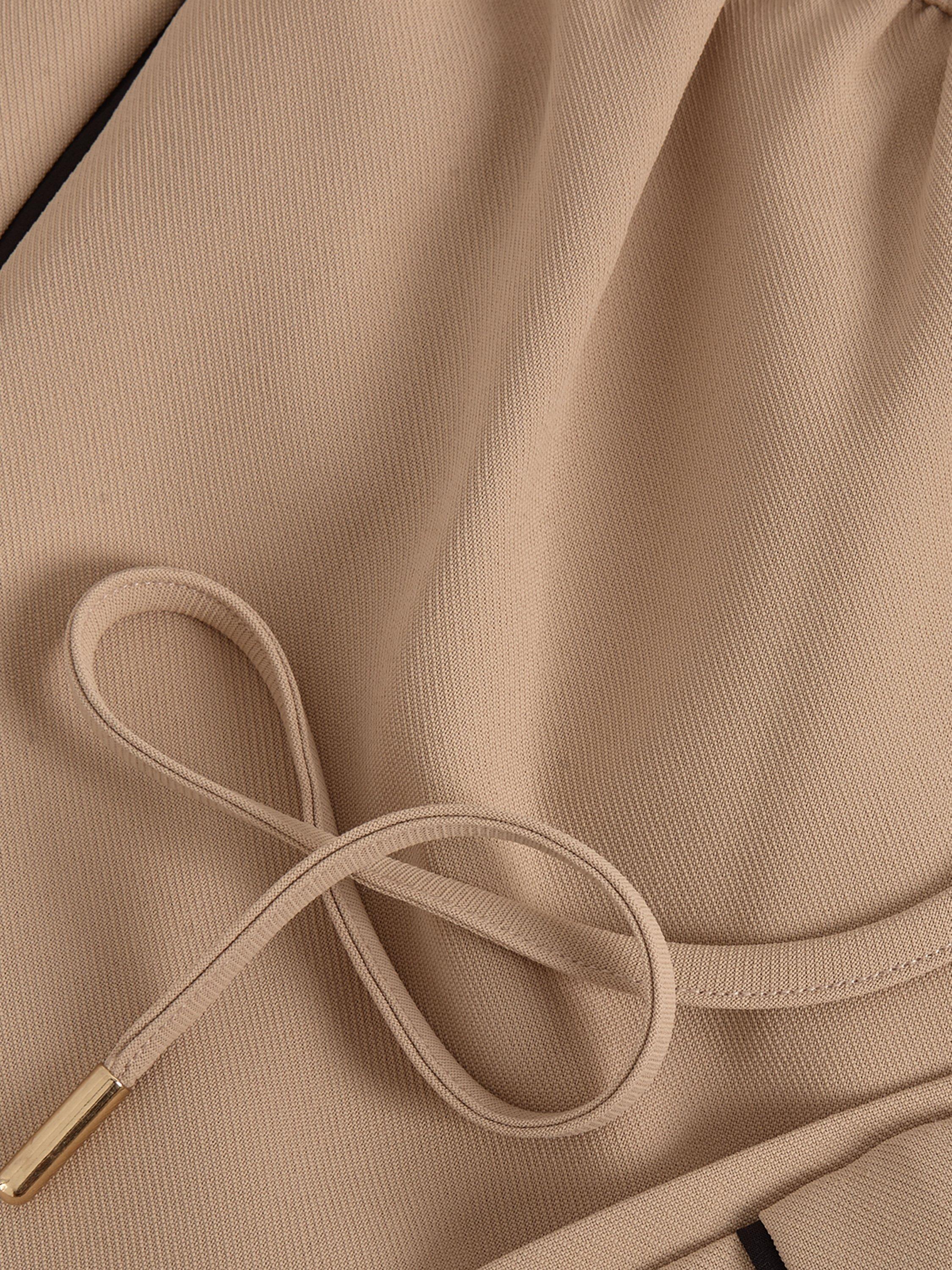 Product image 6 of 7, which shows Phase Eight Skye Side Stripe Trousers, Camel, 8