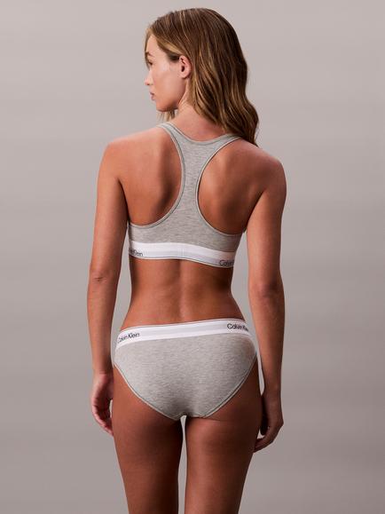 Calvin Klein Icon Cotton Modal Bikini Knickers - view 2, Grey Heather