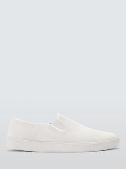 John Lewis Eve Canvas Everyday Slip On Trainers, Off White, Off White