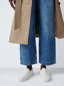 John Lewis Eve Canvas Everyday Slip On Trainers, Off White - view 2, Off White