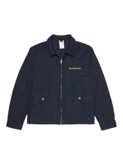 Nudie Jeans Blake Wool Blend Zip Jacket, Navy, Navy