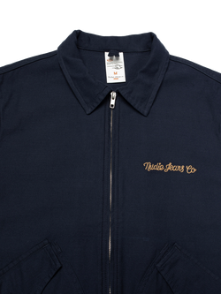 Nudie Jeans Blake Wool Blend Zip Jacket, Navy - view 2, Navy