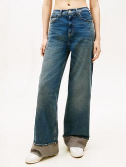 Tommy Jeans Claire Wide Leg Jeans, Dark Blue, Dark Blue