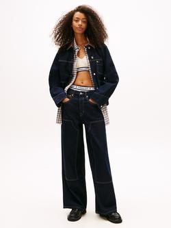 Tommy Hilfiger Charlie Knee Panel Loose Jeans, Dark/Multi - view 2, Dark/Multi