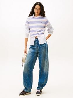 Tommy Jeans Ella Barrel Tapered Fit Jeans, Medium Blue - view 2, Medium Blue