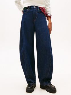 Tommy Jeans Ella Barrel Tapered Fit Jeans, Dark Blue, Dark Blue