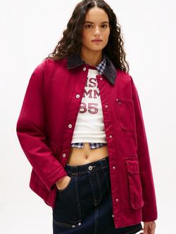 Tommy Jeans Twill Barn Jacket, Lavish Cerise, Lavish Cerise