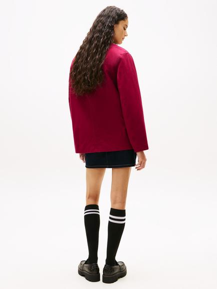 Tommy Jeans Twill Barn Jacket, Lavish Cerise - view 2, Lavish Cerise