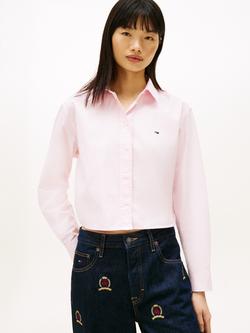 Tommy Hilfiger Relaxed Fit Poplin Shirt, Light Pink, Light Pink