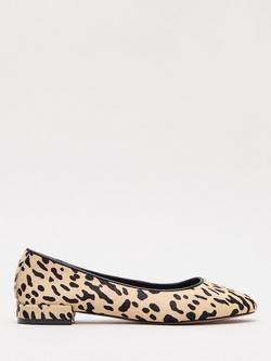 Phase Eight Animal Print Ballet Pumps, Black/Multi, Black/Multi