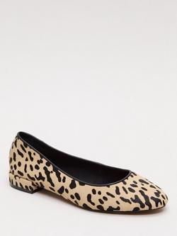 Phase Eight Animal Print Ballet Pumps, Black/Multi - view 2, Black/Multi