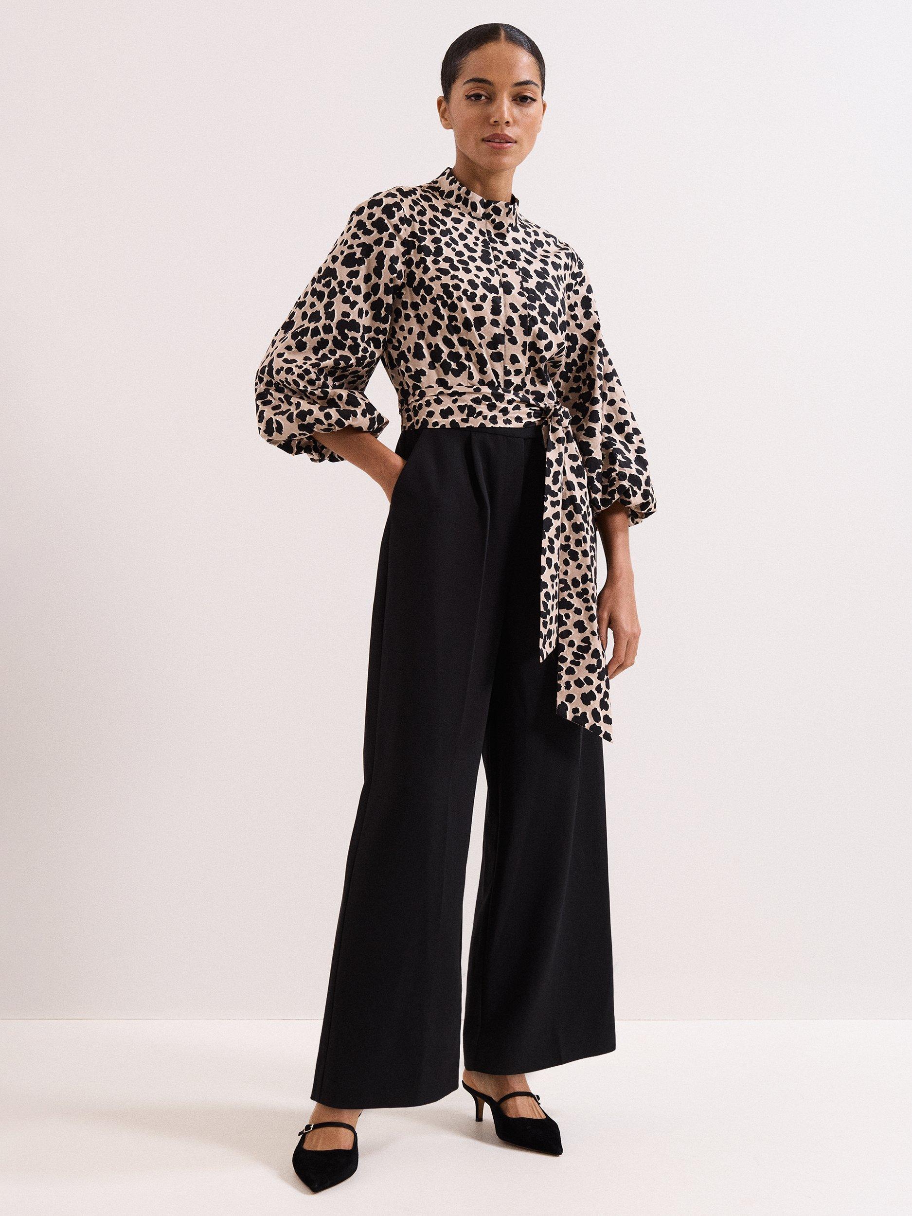 Product image 5 of 8, which shows Phase Eight Suede Mary Jane Mules, Black, 3