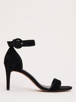 Phase Eight Suede Strap Heels, Black, Black