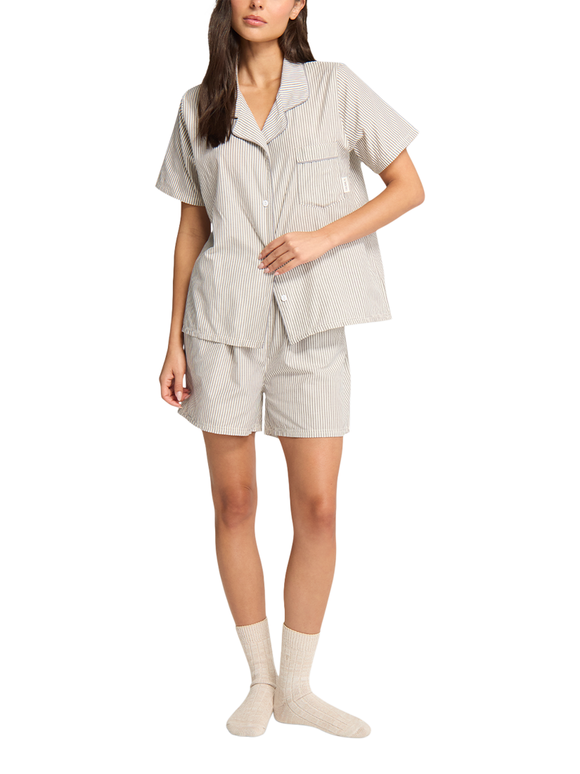 Product image 1 of 9, which shows Nudea The Short Pyjama Set, Grey, XS