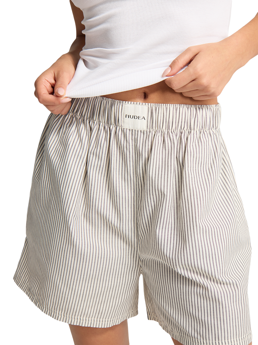 Product image 6 of 9, which shows Nudea The Short Pyjama Set, Grey, XS