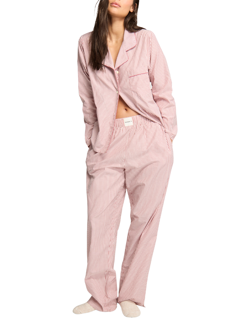 Product image 1 of 10, which shows Nudea The Classic Pyjama Set, Mulberry, XS