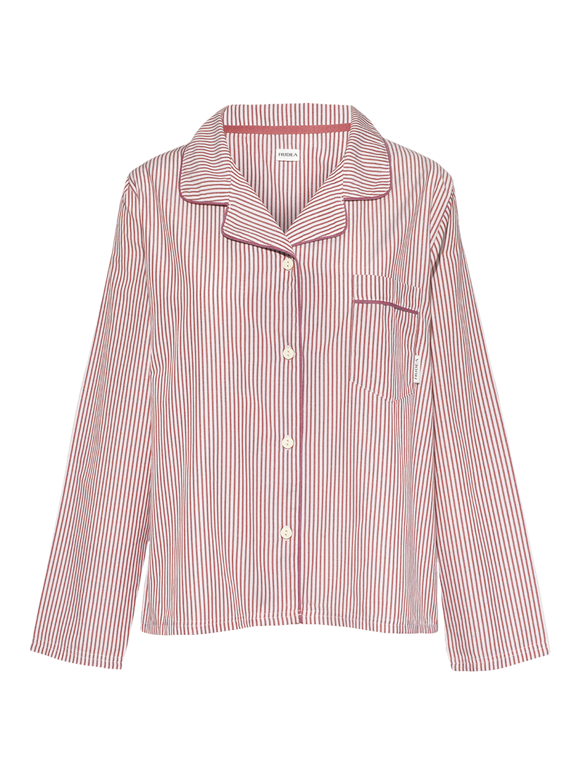 Product image 10 of 10, which shows Nudea The Classic Pyjama Set, Mulberry, XS