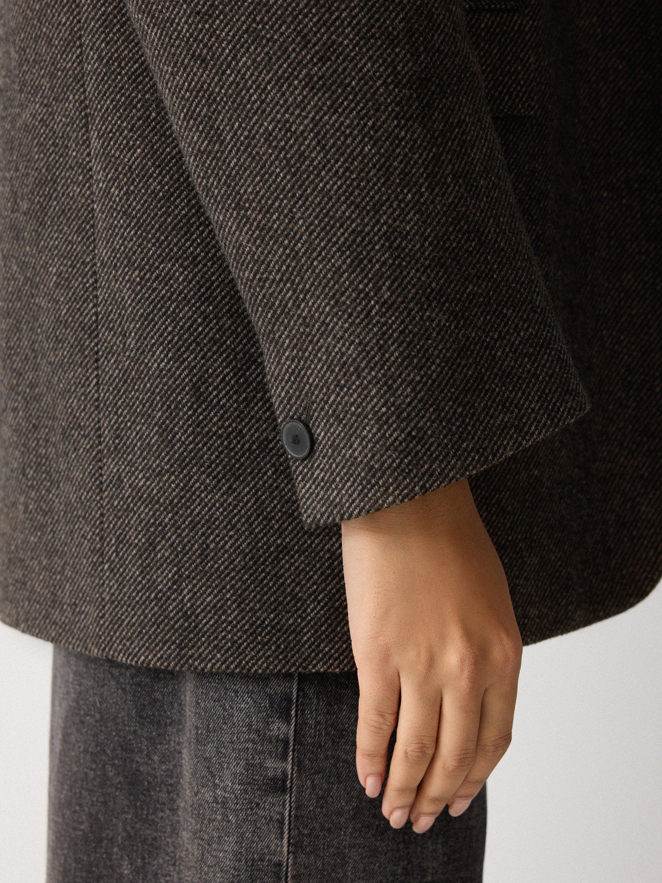 Product image 7 of 7, which shows Jigsaw Langford Wool Rich Blazer, Brown, 6