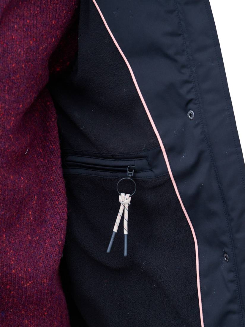 Product image 7 of 7, which shows ACAI Women's Cocoon Longline Coat, Black, 6