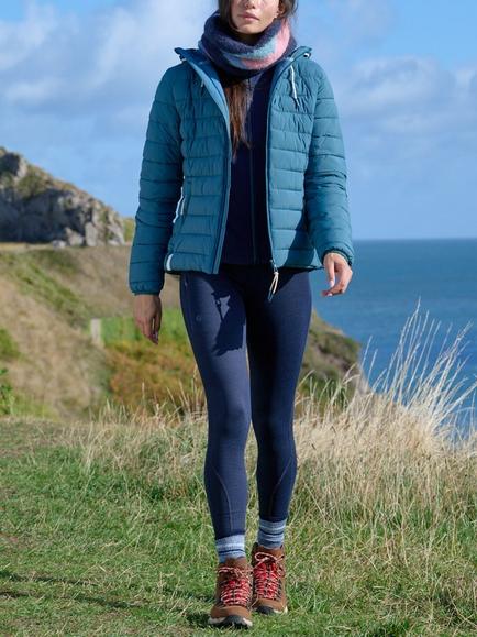 ACAI Women's Thermal Full Length Outdoor Leggings, Deep Navy