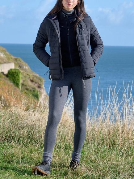 ACAI Women's Thermal Full Length Outdoor Leggings, Slate