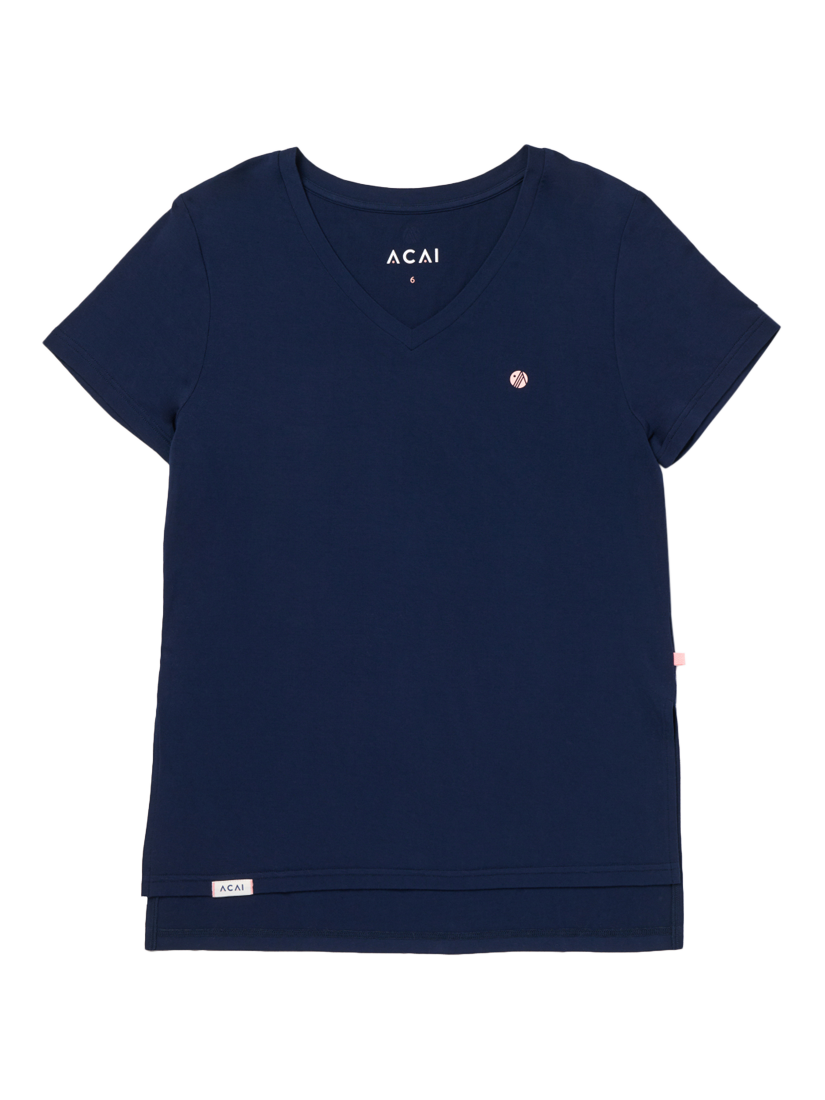 Product image 6 of 6, which shows ACAI Relax T-Shirt, Deep Navy, 6