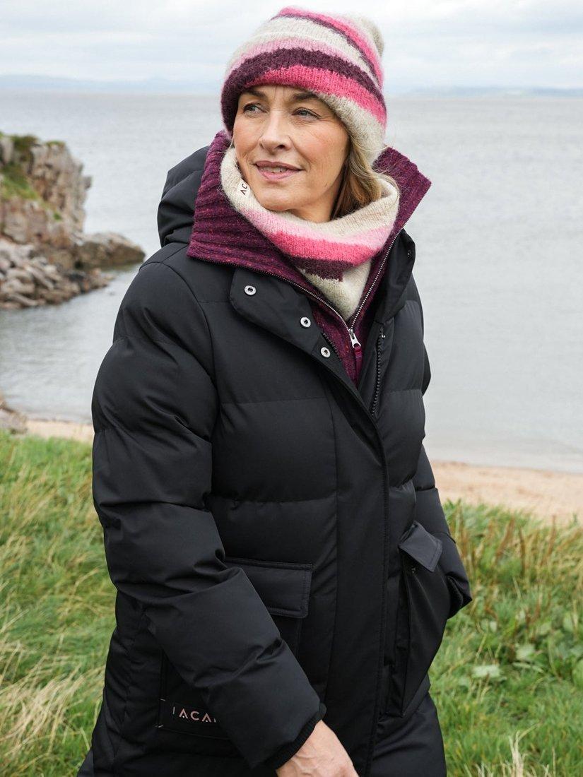 Product image 2 of 2, which shows ACAI Women's Dawn Mist Wool Blend Beanie, Cabernet, One Size