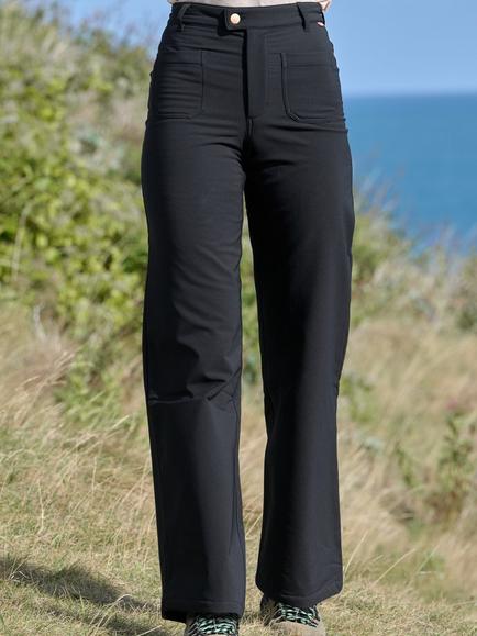 ACAI Thermal Straight Leg Trousers - view 2, Black