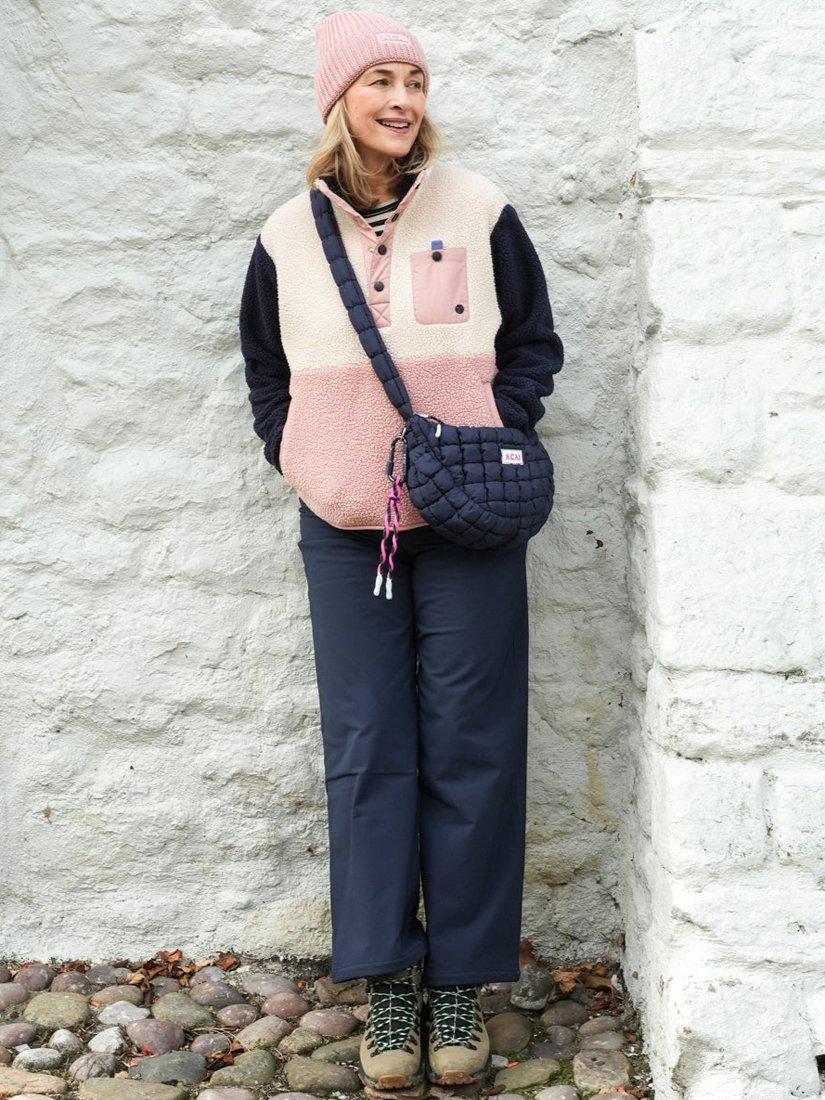 Product image 1 of 8, which shows ACAI Thermal Straight Leg Trousers , Deep Navy, 24R