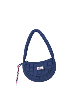 ACAI Quilted Sling Bag, Navy