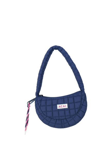 ACAI Quilted Sling Bag, Navy