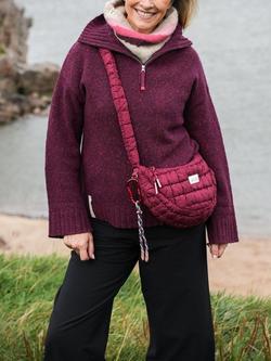 ACAI Quilted Sling Bag - view 2, Cabernet