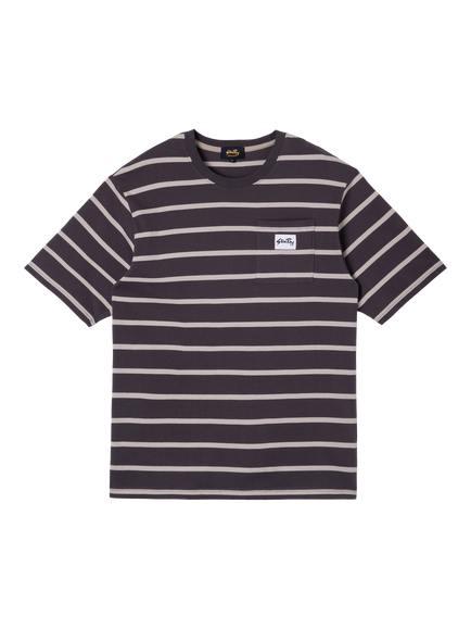 Stan Ray Stripe T-Shirt, Raven/Eucalyptus, Raven/Eucalyptus