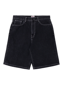 Stan Ray Loose Fit Denim Shorts, Washed Black Denim, Washed Black Denim