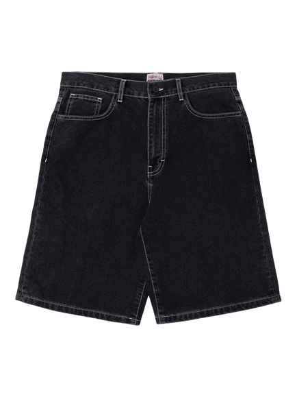 Stan Ray Loose Fit Denim Shorts, Washed Black Denim, Washed Black Denim