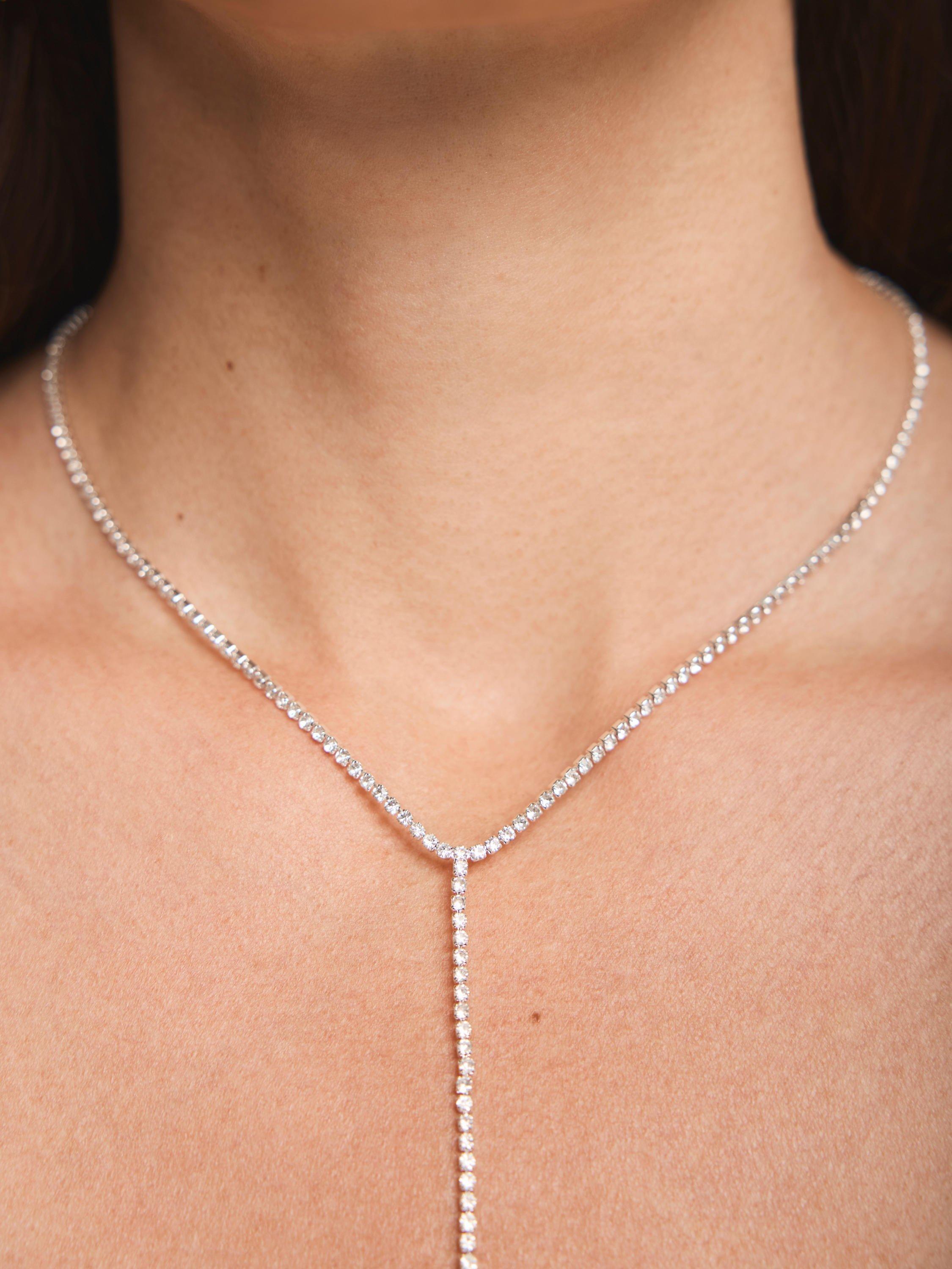 Product image 3 of 5, which shows Lariat Drop Necklace SV One