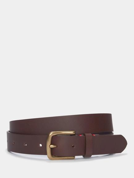 Aubin Thorn Leather Belt, Brown