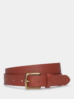 Aubin Thorn Leather Belt, Tan
