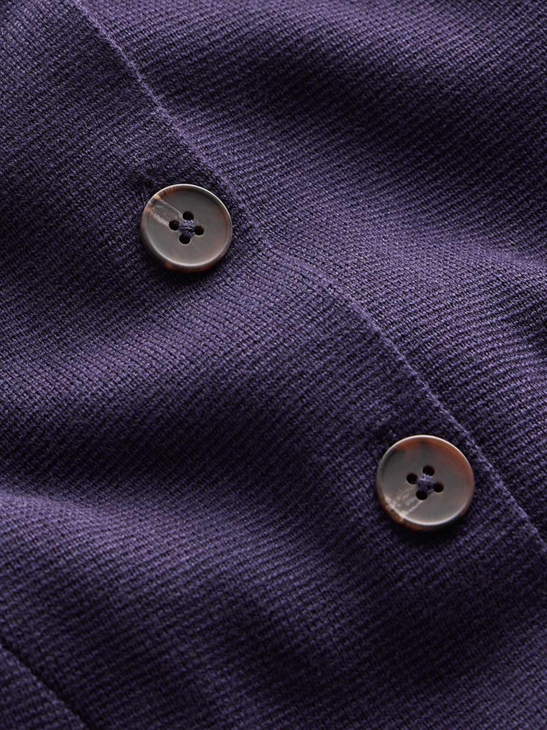 Product image 6 of 6, which shows Boden Joanna Fitted Knit Jacket, Navy, 8